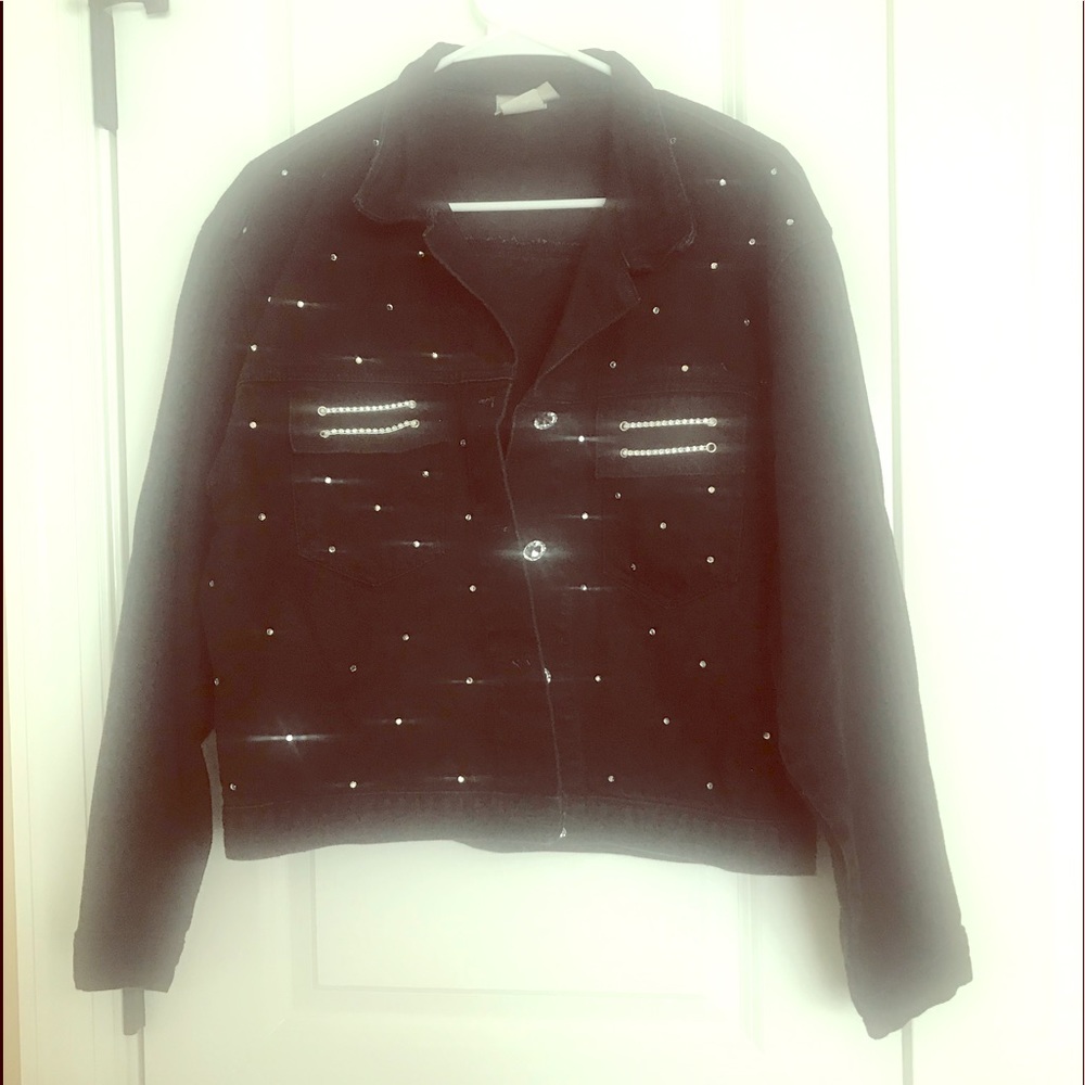 Black Jean Jacket L